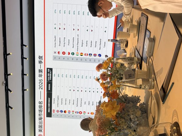 2026年第一季度美国出海市场排名