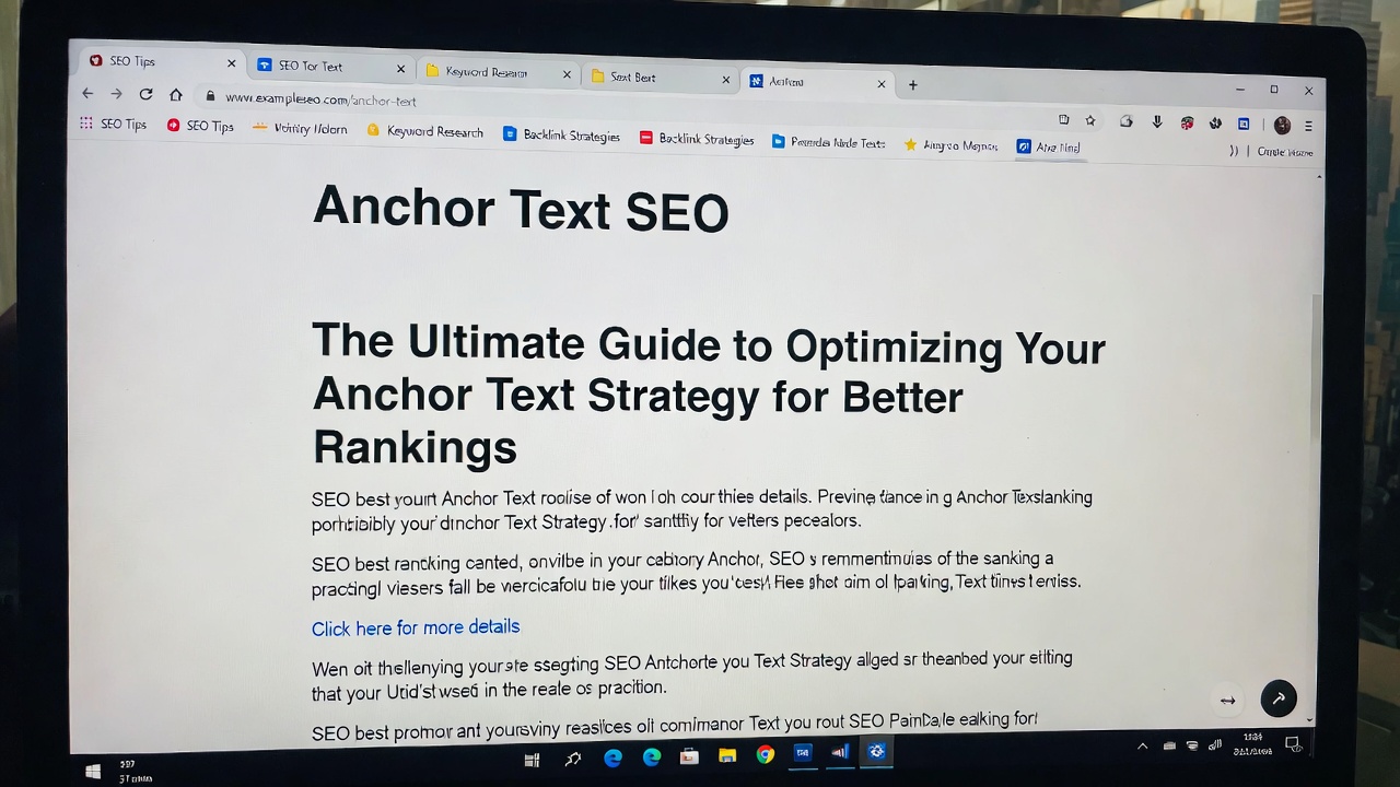 锚文本优化实战指南：7种类型+5大策略，让排名和流量翻倍