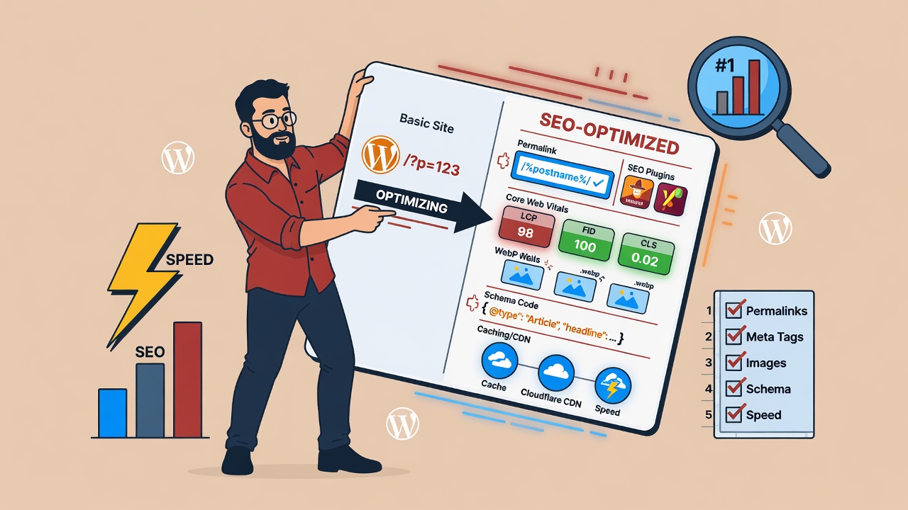 WordPress SEO怎么做？基础到进阶完整全清单15步+5维实战
