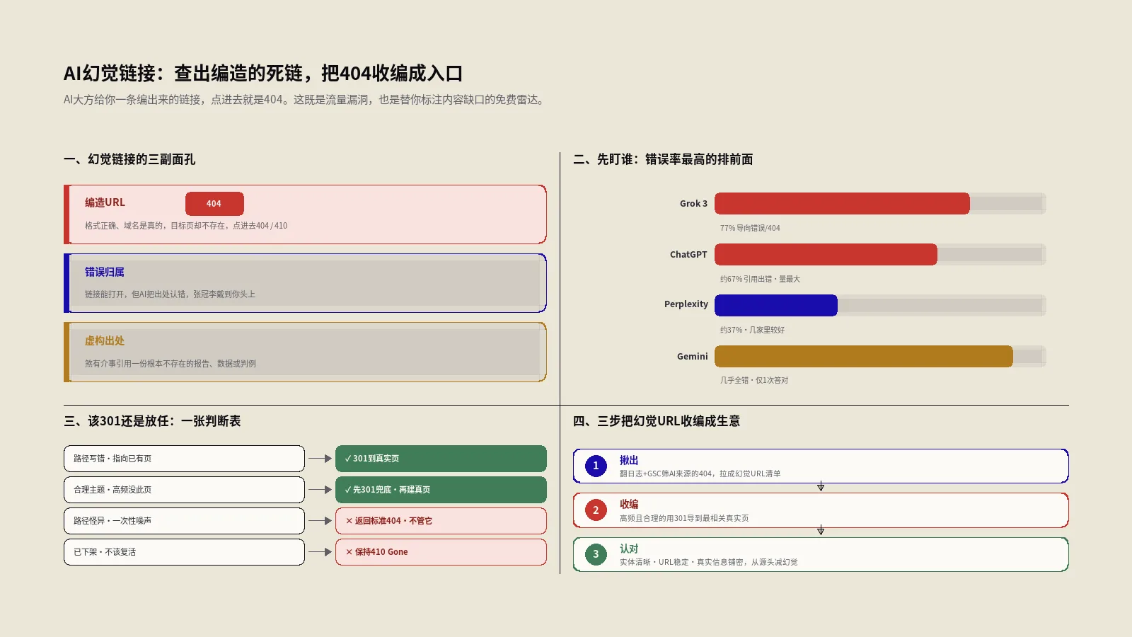 AI经常编造不存在的链接：幻觉引用怎么查、怎么把404变成机会
