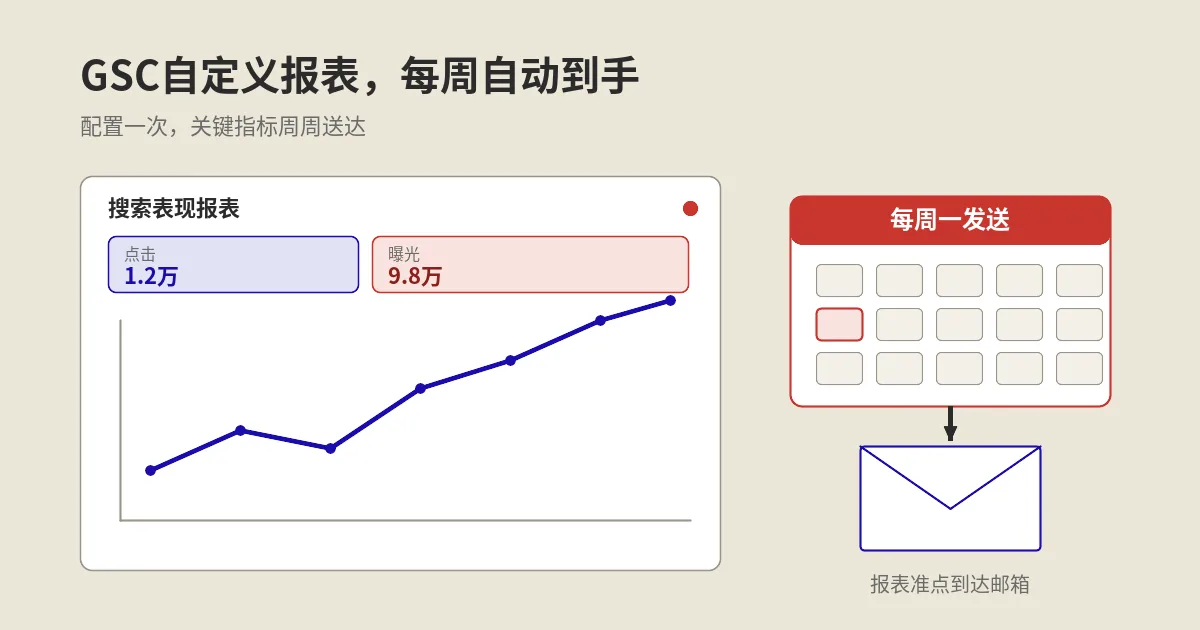 GSC自定义报表怎么用：配置+每周报表到达全攻略8步