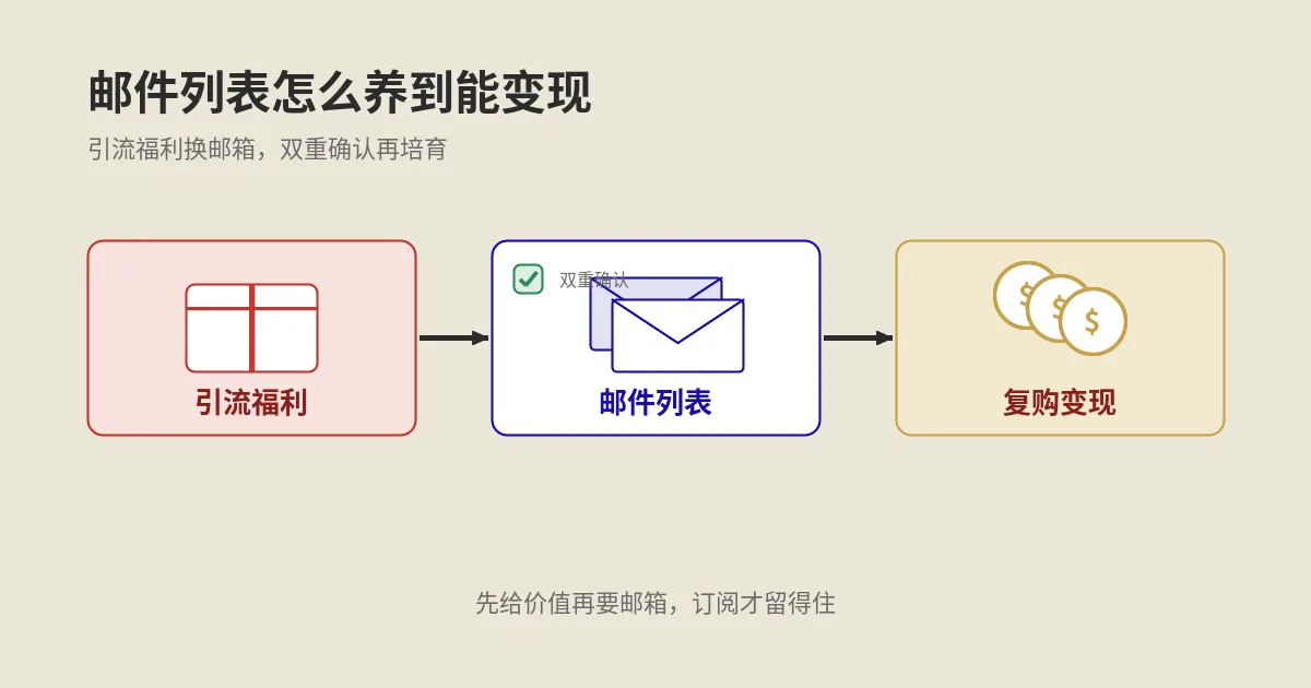 邮件列表从0养到能变现：独立站合规获客与引流福利实战